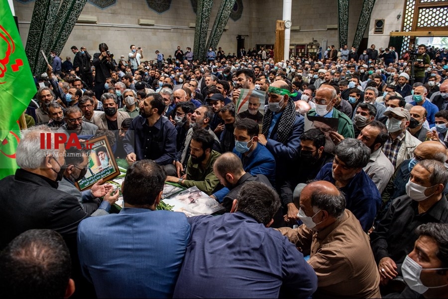   مراسم تشییع پیکر مرحوم فاطمی‌نیا در دانشگاه تهران