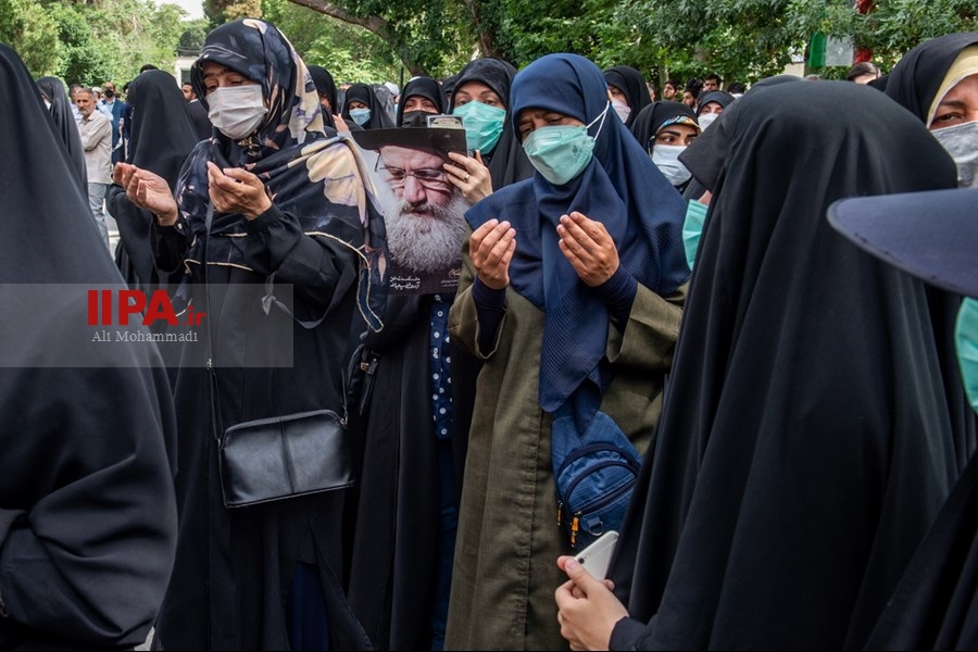   مراسم تشییع پیکر مرحوم فاطمی‌نیا در دانشگاه تهران