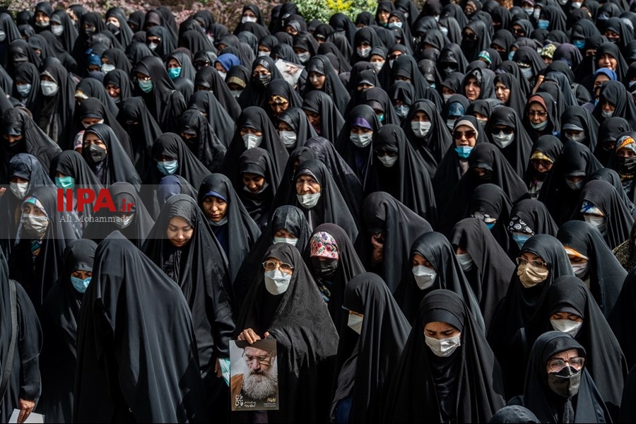   مراسم تشییع پیکر مرحوم فاطمی‌نیا در دانشگاه تهران