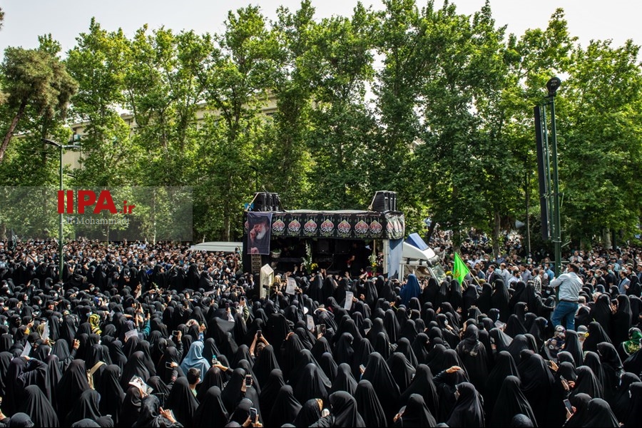   مراسم تشییع پیکر مرحوم فاطمی‌نیا در دانشگاه تهران