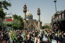   مراسم تشییع پیکر مرحوم فاطمی‌نیا در دانشگاه تهران
