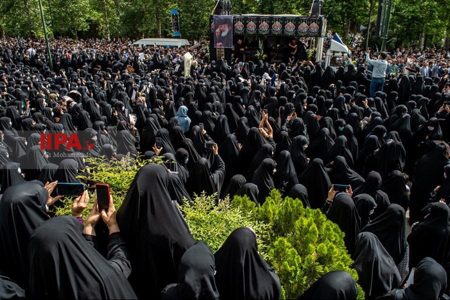   مراسم تشییع پیکر مرحوم فاطمی‌نیا در دانشگاه تهران