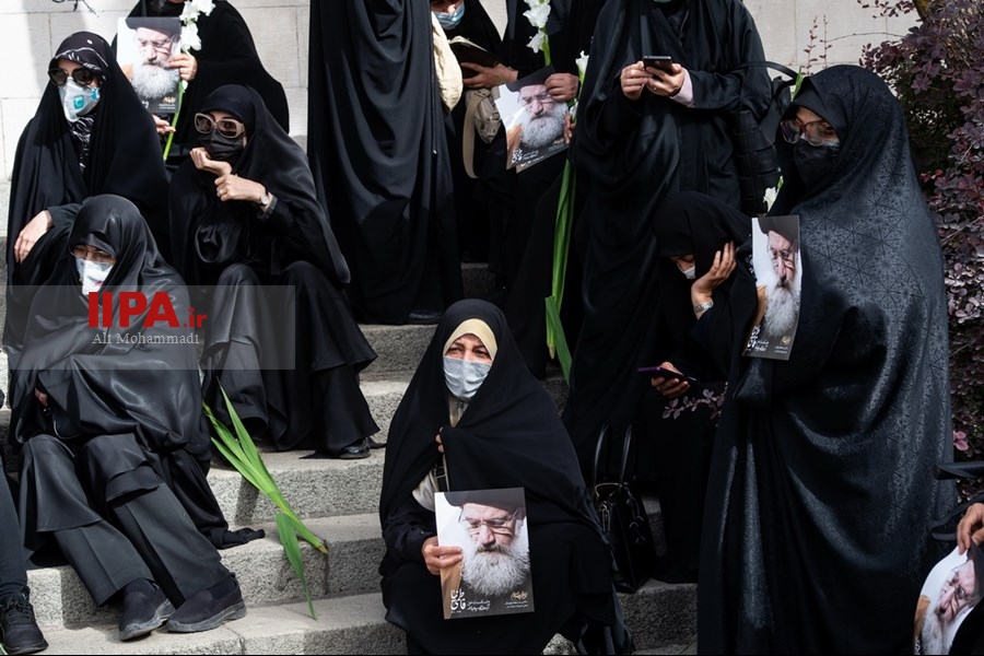   مراسم تشییع پیکر مرحوم فاطمی‌نیا در دانشگاه تهران