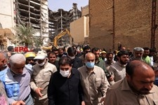   حضورمعاون اول رئیس جمهور در ساختمان مترو پل آبادان