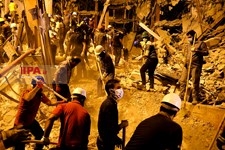    آواربرداری در ساختمان مترو پل