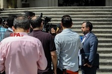   حضور اعضای هیأت دولت در جمع خبرنگاران