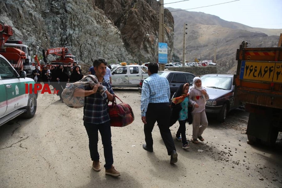   سیل در منطقه کن تهران