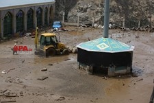   سیل در منطقه کن تهران