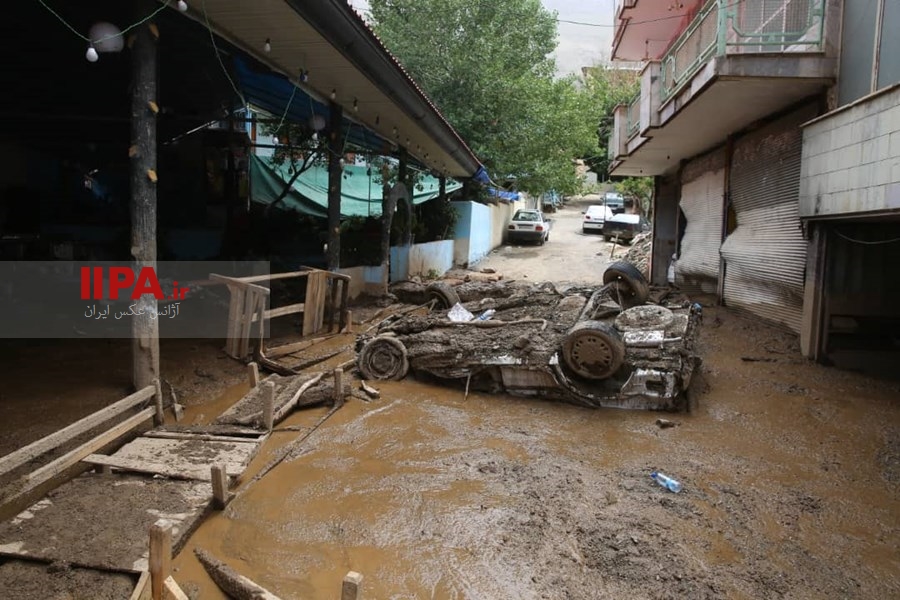   سیل در منطقه کن تهران