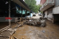   سیل در منطقه کن تهران