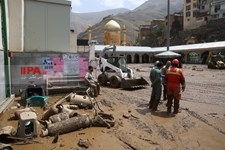   سیل در منطقه کن تهران