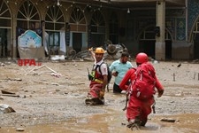   سیل در منطقه کن تهران