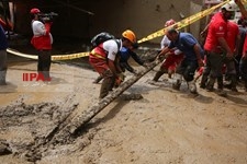   سیل در منطقه کن تهران