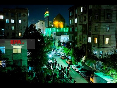 عزاداری محله کرمان در شب عاشورای حسینی