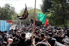   عزاداری و خیمه سوزان عاشورای حسینی - چهارراه گلوبندک