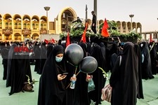   آیین بدرقه خادمان و زائران راهپیمایی اربعین