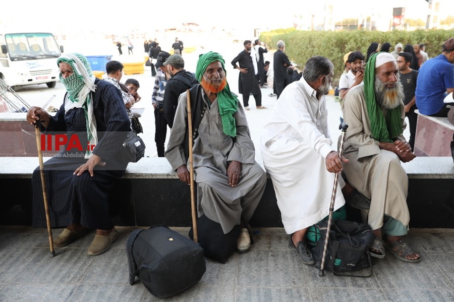   خروج زائران حسینی از مرز شلمچه