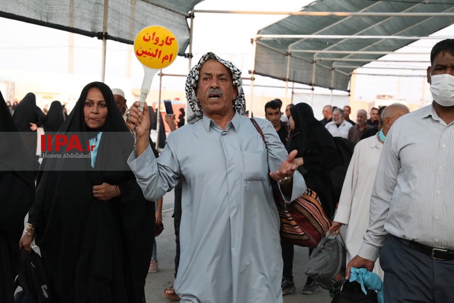   خروج زائران حسینی از مرز شلمچه