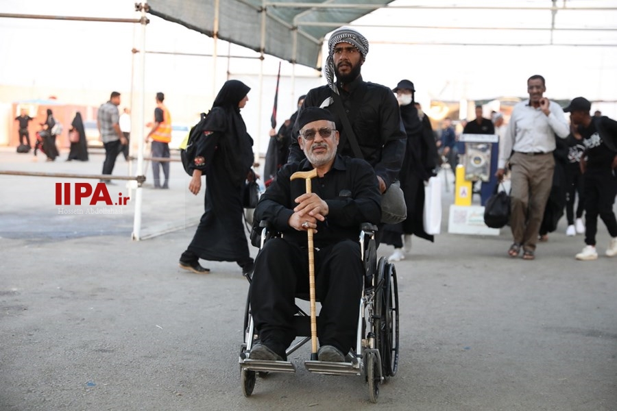   خروج زائران حسینی از مرز شلمچه