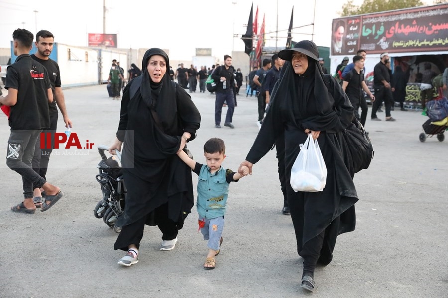   خروج زائران حسینی از مرز شلمچه