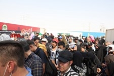   خروج زائران حسینی از مرز شلمچه