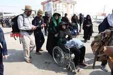  خروج زائران حسینی از مرز شلمچه