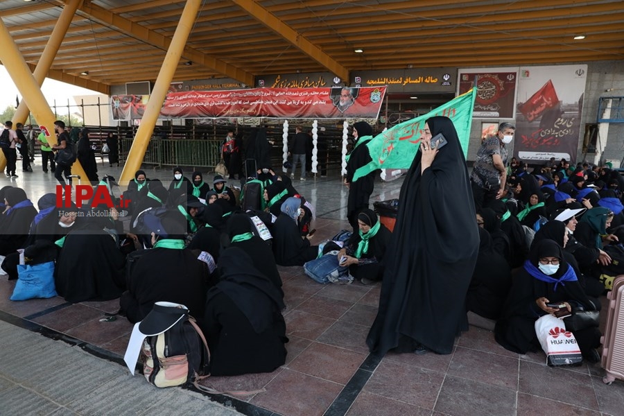   خروج زائران حسینی از مرز شلمچه