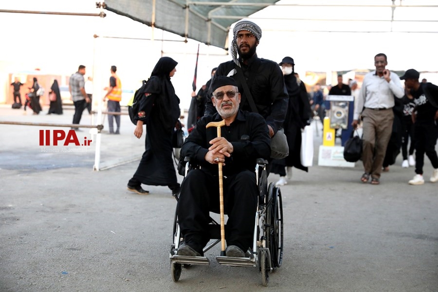   خروج زائران حسینی از مرز شلمچه