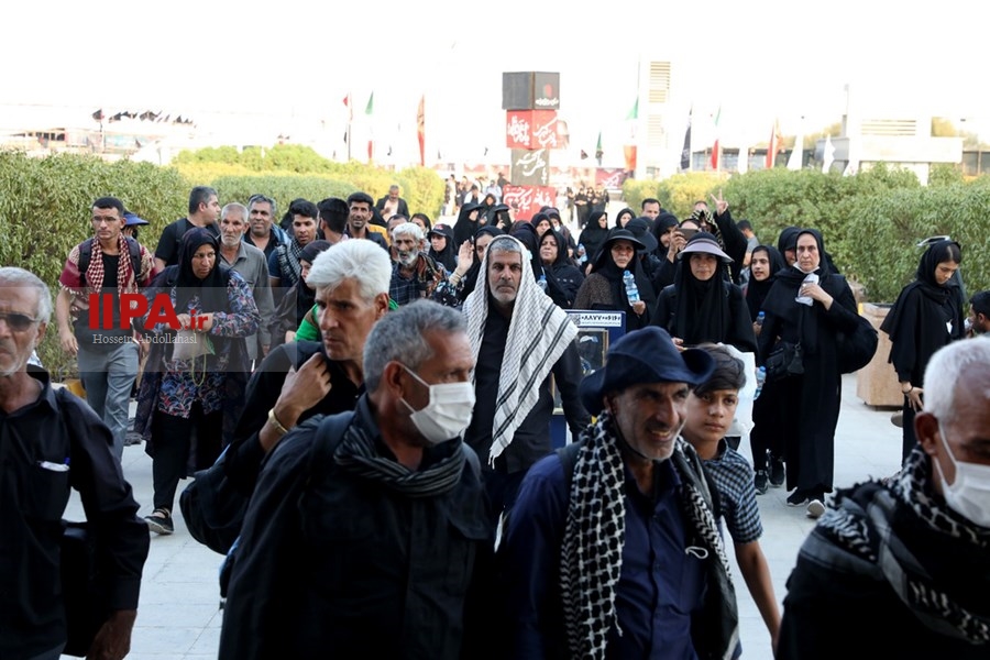   خروج زائران حسینی از مرز شلمچه