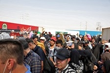   خروج زائران حسینی از مرز شلمچه