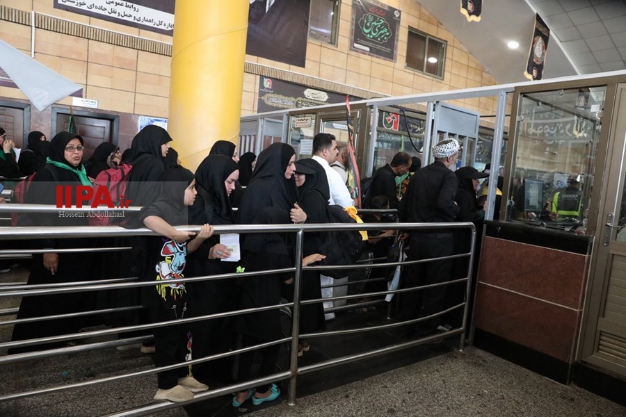   خروج زائران حسینی از مرز شلمچه