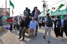   خروج زائران حسینی از مرز شلمچه