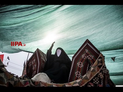 کاروان نمادین تعزیه در پیاده روی اربعین حسینی (ع)