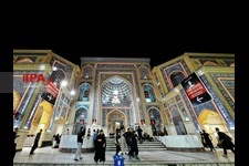   صحن حضرت فاطمه(س) نجف پذیرای زائران اربعین
