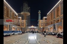   صحن حضرت فاطمه(س) نجف پذیرای زائران اربعین