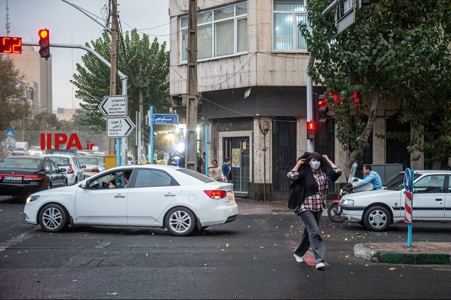   اولین باران پاییزی تهران