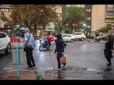 اولین باران پاییزی تهران