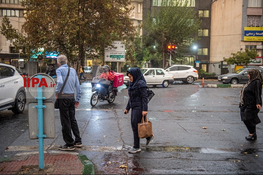   اولین باران پاییزی تهران