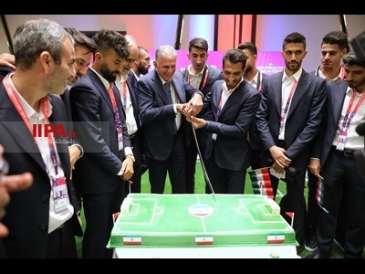 ورود تیم ملی فوتبال ایران به قطر