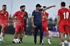   تمرین تیم ملی فوتبال در قطر