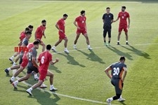   تمرین تیم ملی فوتبال ایران  پیش از بازی با انگلیس