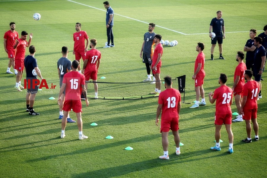   تمرین تیم ملی فوتبال ایران  پیش از بازی با انگلیس