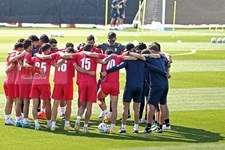   تمرین تیم ملی فوتبال پس از بازی مقابل ولز