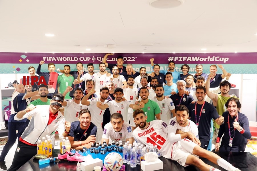   دیدار تیم های فوتبال ایران و ولز در جام جهانی فوتبال 2022 قطر