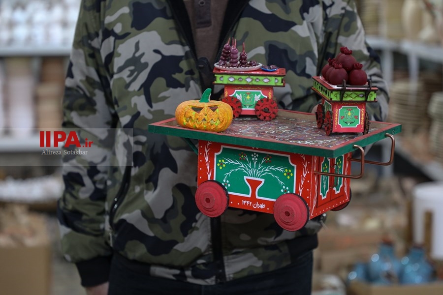  بازار گل تهران در آستانه شب یلدا 