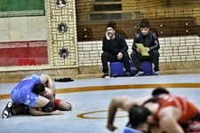   تمرین تیم ملی کشتی آزاد