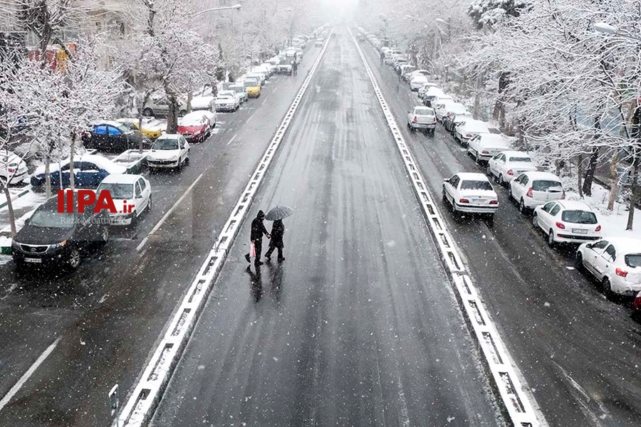   بارش برف در تهران