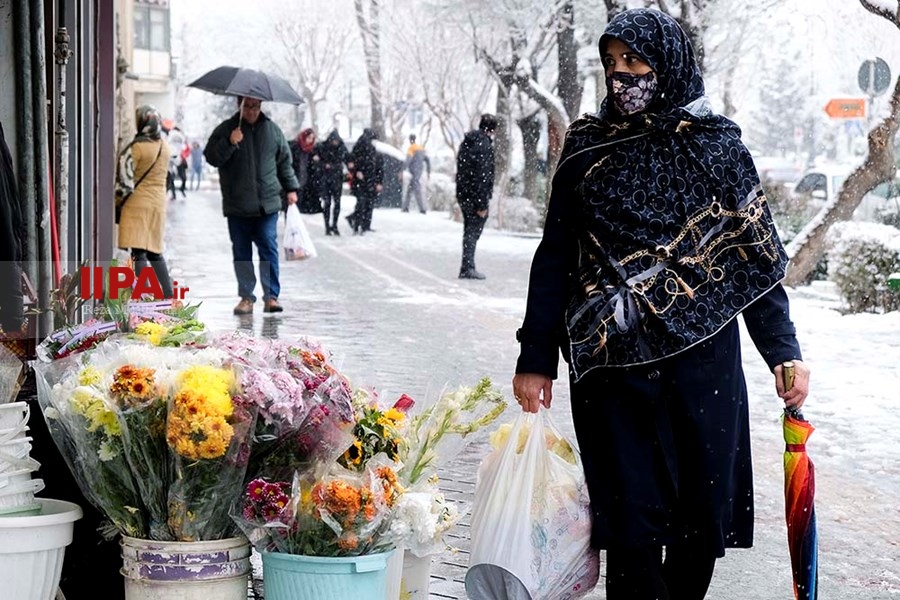   بارش برف در تهران