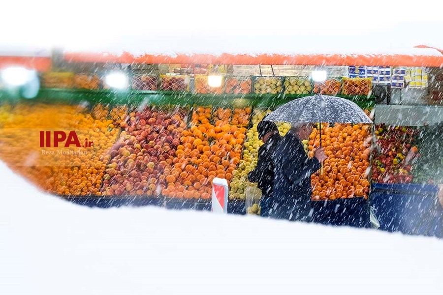   بارش برف در تهران