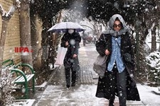   بارش برف در تهران